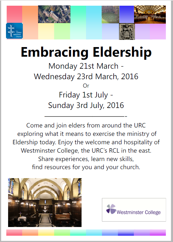 Elders conference Westminster College Cambridge